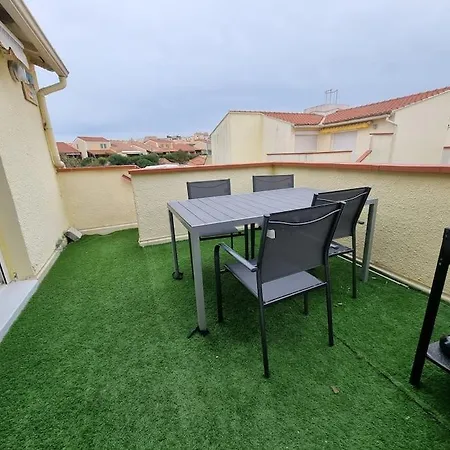 Amour A La Plage, Appartement Climatise, Terrasse A Barcares A Deux Pas De La Plage Apartment