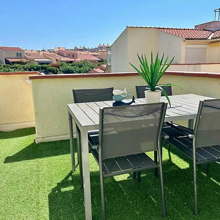 Amour A La Plage, Appartement Climatise, Terrasse A Barcares A Deux Pas De La Plage Apartment Le Barcares
